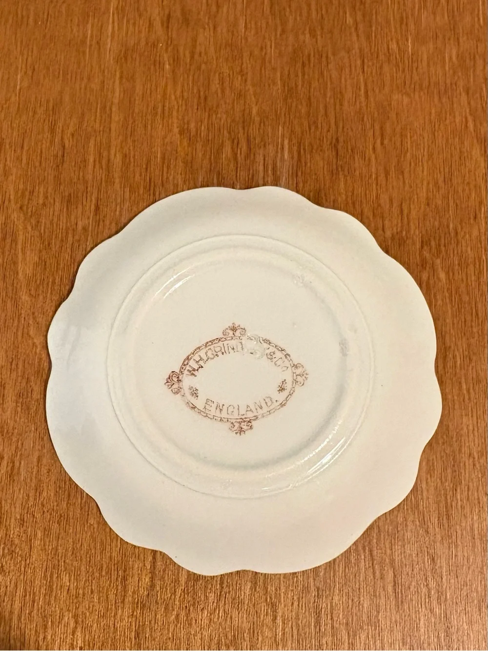 Antique English WH Grindley Butter Pat